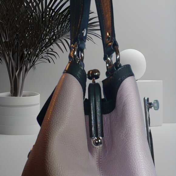 Coach Colorblock Pebbled Leather Satchel – #F1082–F15145, Multi-Tone Ltd Ed. - Picture 6 of 9